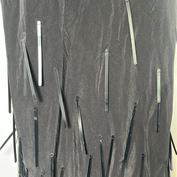 Cult Gaia Size 8 Black Strapless Embellished Anisa Dress - Picture 4 of 4